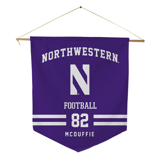 Northwestern - NCAA Football : Jaden McDuffie - Pennant - 18" x 21"-0