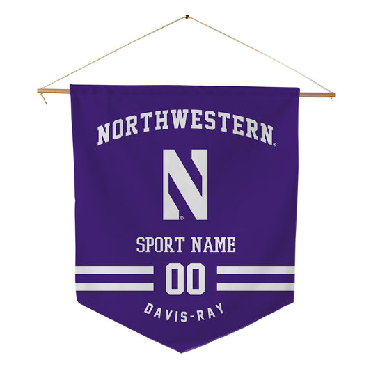Northwestern - NCAA Football : Gabriel Davis-Ray - Pennant - 18" x 21"-0