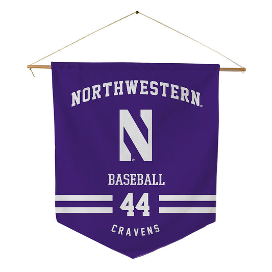 Northwestern - NCAA Baseball : Colton Cravens - Pennant - 18" x 21"-0