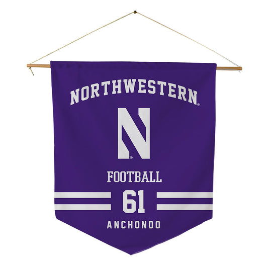 Northwestern - NCAA Football : David Anchondo - Pennant - 18" x 21"-0