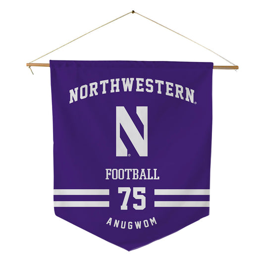 Northwestern - NCAA Football : Arkel Anugwom - Pennant - 18" x 21"-0