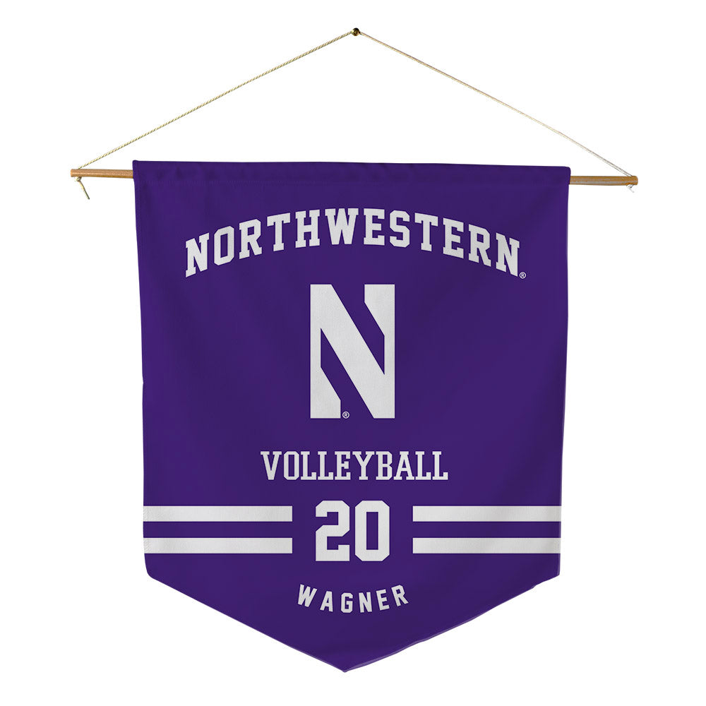 Northwestern - NCAA Women's Volleyball : Lily Wagner - Pennant - 18" x 21"-0