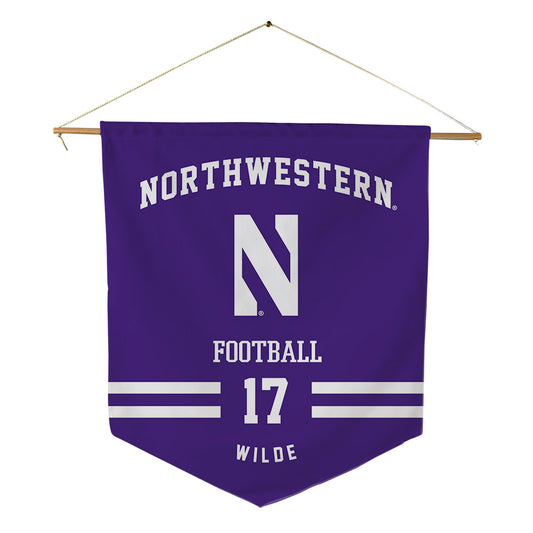 Northwestern - NCAA Football : Griffin Wilde - Pennant - 18" x 21"-0