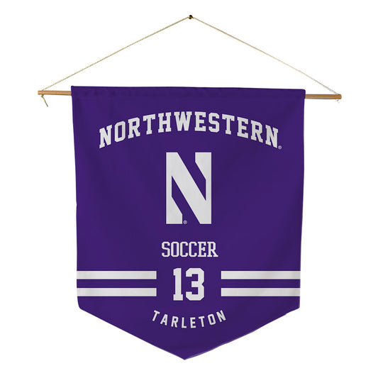 Northwestern - NCAA Men's Soccer : Baraka Tarleton - Pennant - 18" x 21"-0