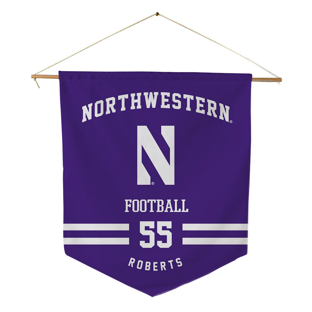 Northwestern - NCAA Football : Dylan Roberts - Pennant - 18" x 21"-0