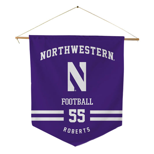 Northwestern - NCAA Football : Dylan Roberts - Pennant - 18" x 21"-0