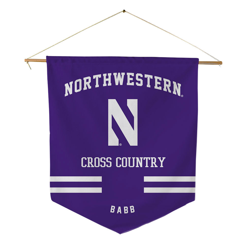 Northwestern - NCAA Women's Cross Country : Kyla Babb - Pennant - 18" x 21"-0