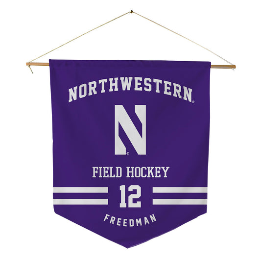 Northwestern - NCAA Women's Field Hockey : Jess Freedman - Pennant - 18" x 21"-0