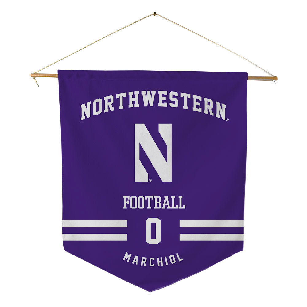 Northwestern - NCAA Football : Nicco Marchiol - Pennant - 18" x 21"-0