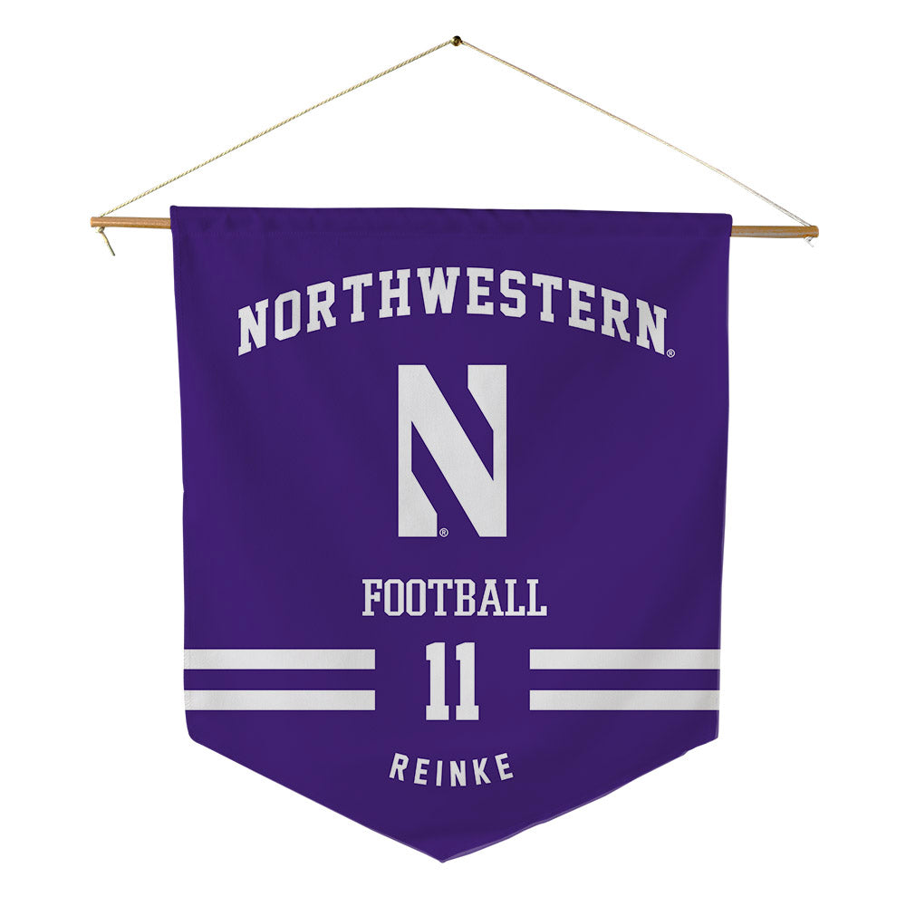 Northwestern - NCAA Football : Keaton Reinke - Pennant - 18" x 21"-0