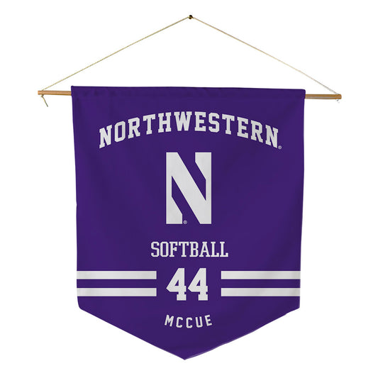 Northwestern - NCAA Softball : Teagan McCue - Pennant - 18" x 21"-0