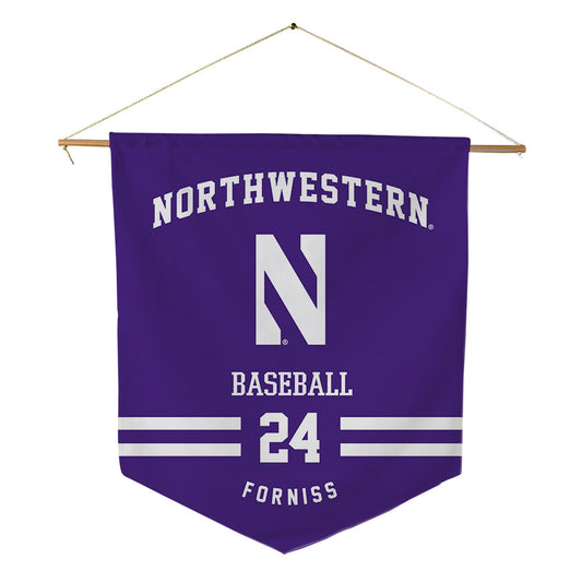 Northwestern - NCAA Baseball : Christian Forniss - Pennant - 18" x 21"-0