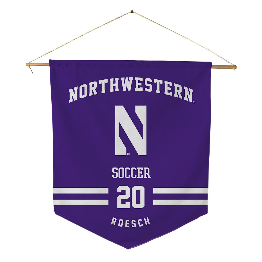Northwestern - NCAA Women's Soccer : Kennedy Roesch - Pennant - 18" x 21"-0