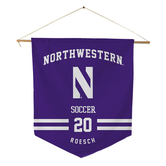 Northwestern - NCAA Women's Soccer : Kennedy Roesch - Pennant - 18" x 21"-0