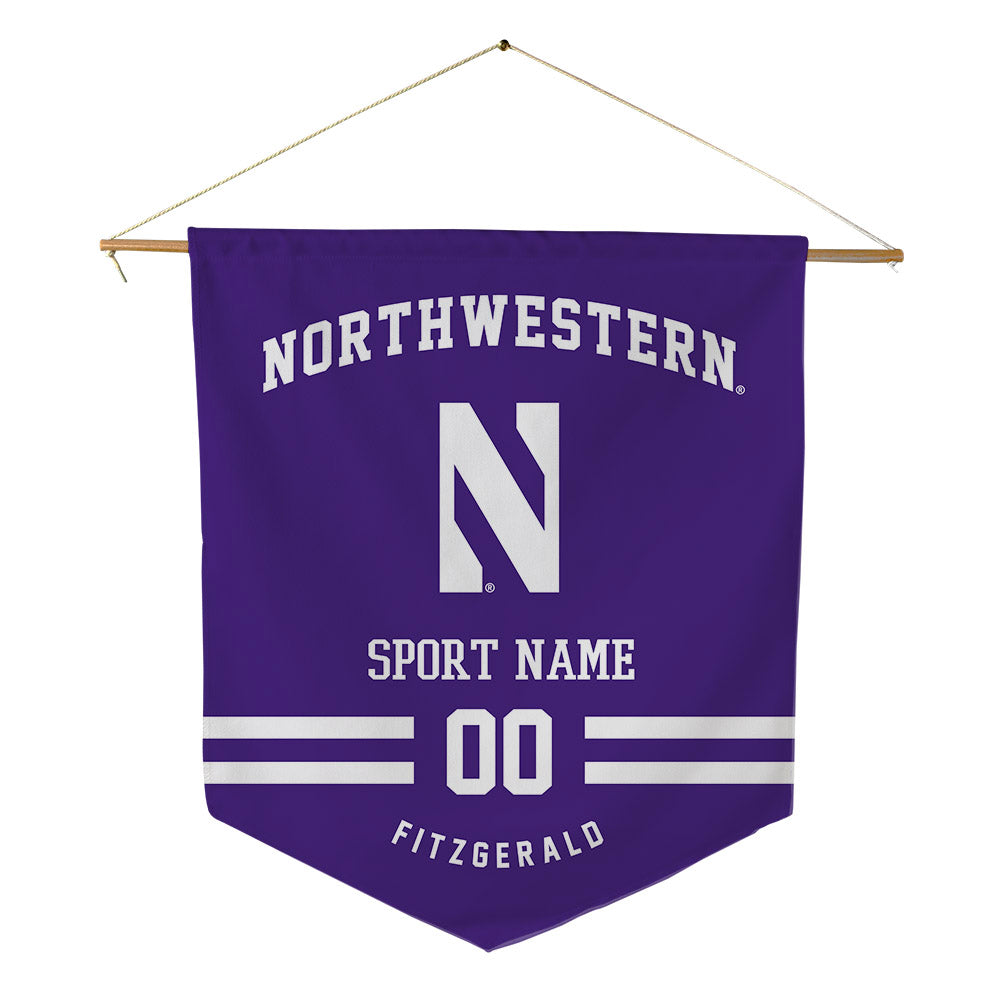 Northwestern - NCAA Football : Robert Fitzgerald - Pennant - 18" x 21"-0