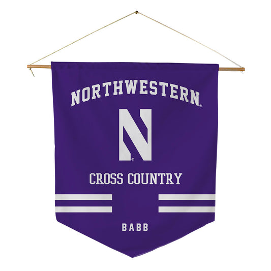 Northwestern - NCAA Women's Cross Country : Kyla Babb - Pennant - 18" x 21"-0