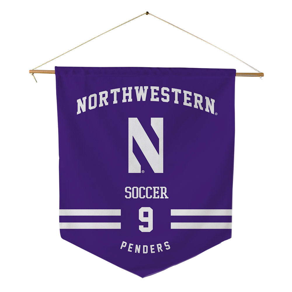 Northwestern - NCAA Men's Soccer : Toryn Penders - Pennant - 18" x 21"-0
