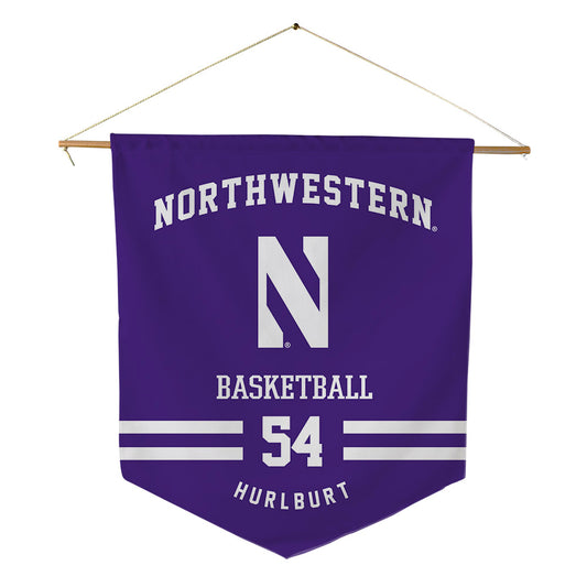 Northwestern - NCAA Men's Basketball : Gus Hurlburt - Pennant - 18" x 21"-0
