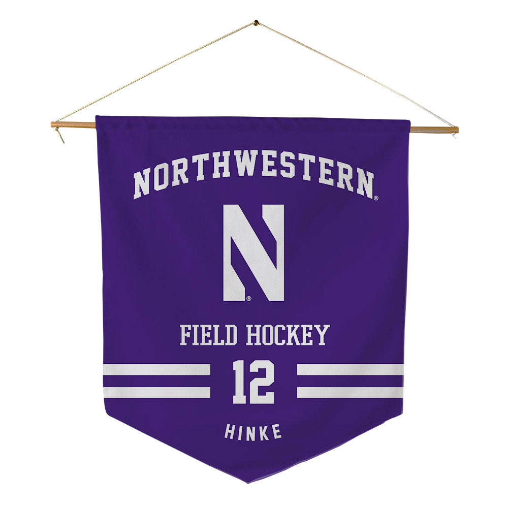 Northwestern - NCAA Women's Field Hockey : Greta Hinke - Pennant - 18" x 21"-0