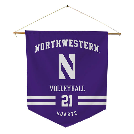 Northwestern - NCAA Women's Volleyball : Simone Huarte - Pennant - 18" x 21"-0