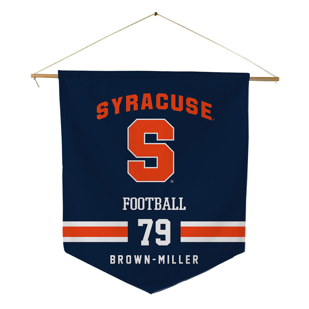 Syracuse - NCAA Football : Travis Brown-Miller - Pennant - 18" x 21"-0