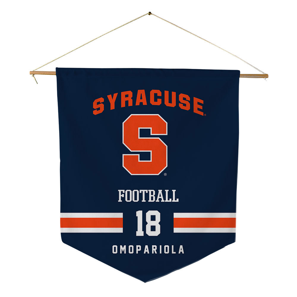 Syracuse - NCAA Football : David Omopariola - Pennant - 18" x 21"-0
