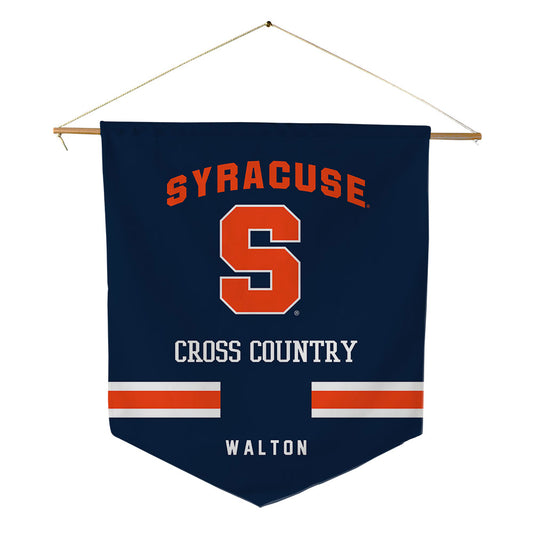 Syracuse - NCAA Men's Cross Country : Andrew Walton - Pennant - 18" x 21"-0