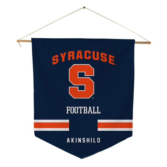 Syracuse - NCAA Football : Oluwafunto Akinshilo - Pennant - 18" x 21"-0