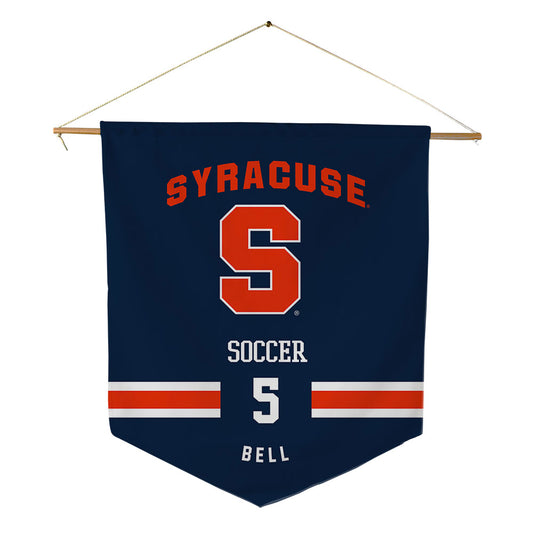 Syracuse - NCAA Men's Soccer : Dominic Bell - Pennant - 18" x 21"-0