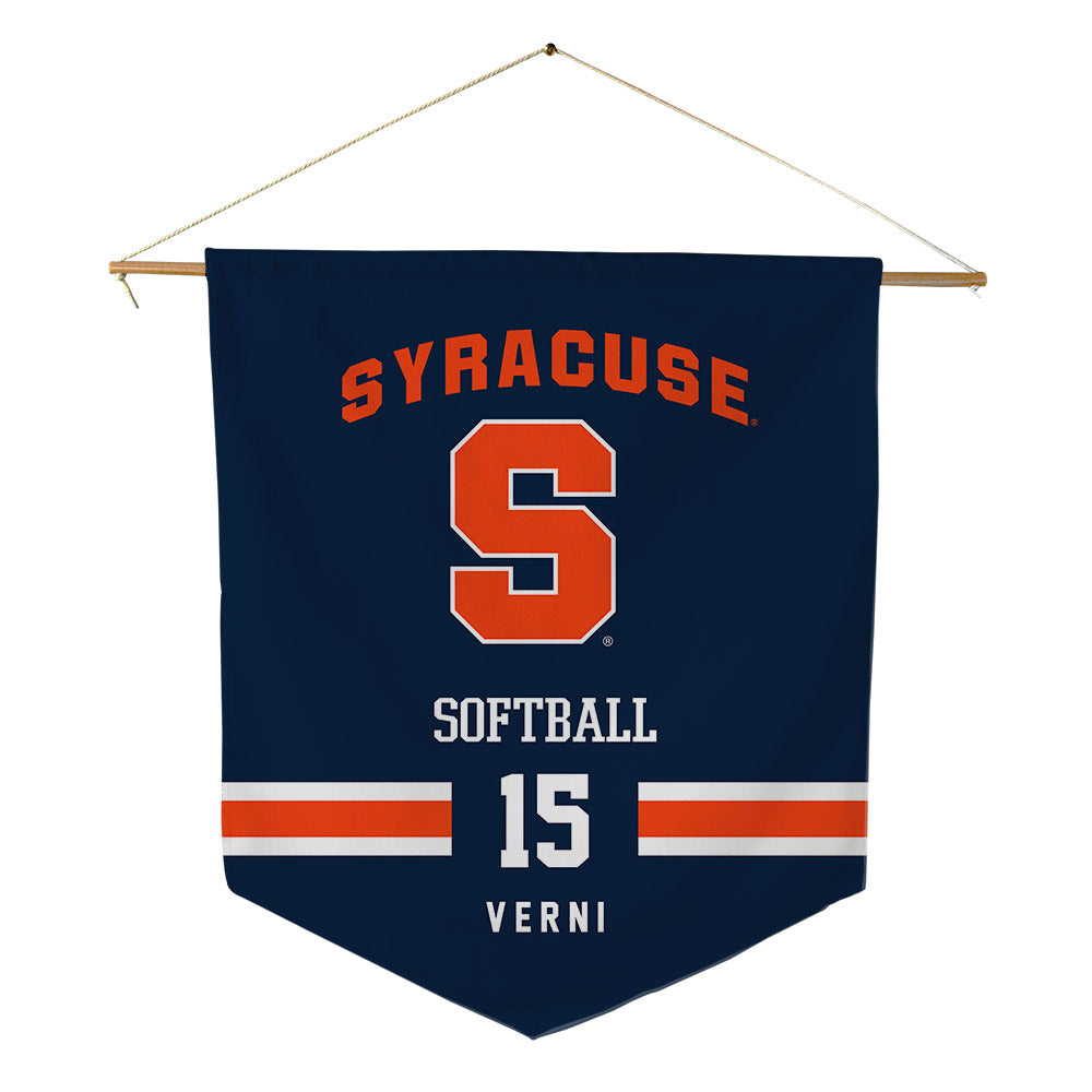 Syracuse - NCAA Softball : Julianna Verni - Pennant - 18" x 21"-0