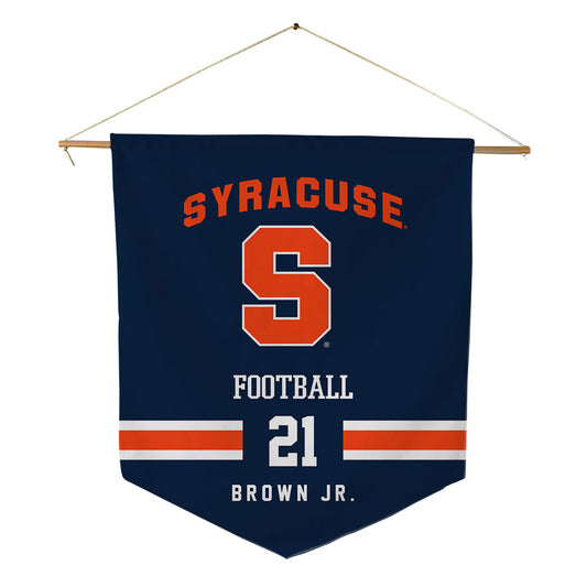Syracuse - NCAA Football : Fran Brown Jr. - Pennant - 18" x 21"-0