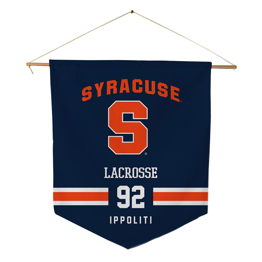 Syracuse - NCAA Men's Lacrosse : Michael Ippoliti - Pennant - 18" x 21"-0