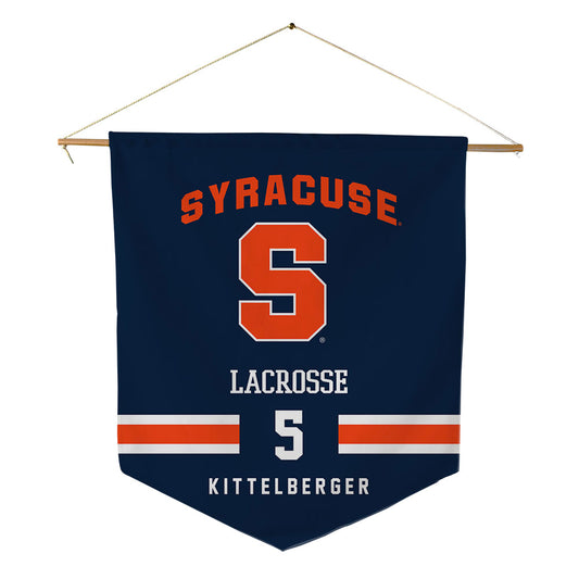 Syracuse - NCAA Men's Lacrosse : Jayden Kittelberger - Pennant - 18" x 21"-0