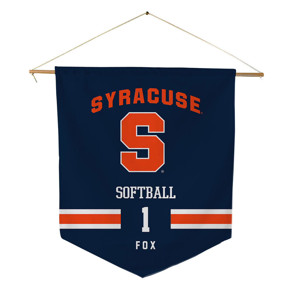 Syracuse - NCAA Softball : Lauren Fox - Pennant - 18" x 21"-0