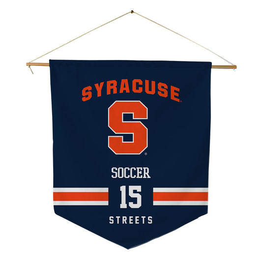 Syracuse - NCAA Women's Soccer : Emery Streets - Pennant - 18" x 21"-0