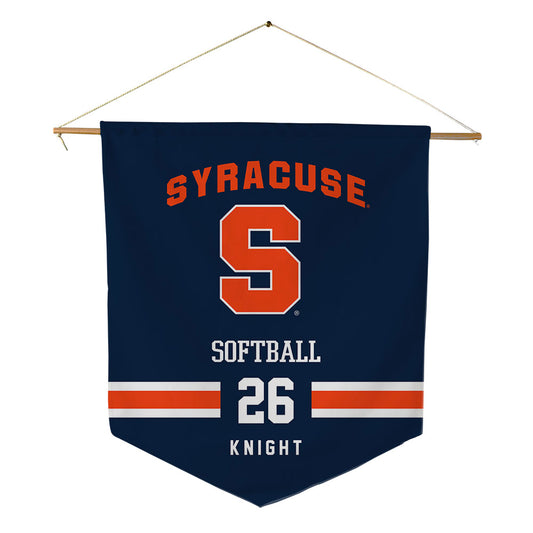 Syracuse - NCAA Softball : Mackenzie Knight - Pennant - 18" x 21"-0