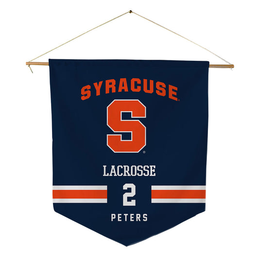 Syracuse - NCAA Women's Lacrosse : Bri Peters - Pennant - 18" x 21"-0