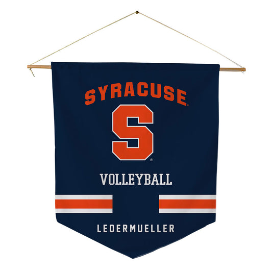 Syracuse - NCAA Women's Volleyball : Mira Ledermueller - Pennant - 18" x 21"-0