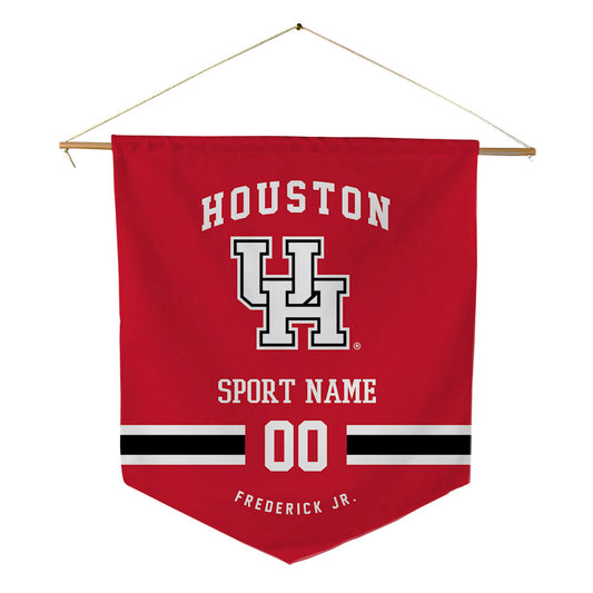 Houston - NCAA Football : Traville Frederick Jr. - Pennant - 18" x 21"-0