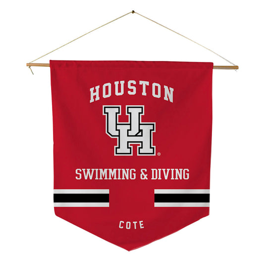 Houston - NCAA Women's Swimming & Diving : Mariana Cote - Pennant - 18" x 21"-0