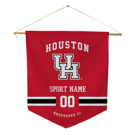 Houston - NCAA Football : Harvey Broussard III - Pennant - 18" x 21"-0