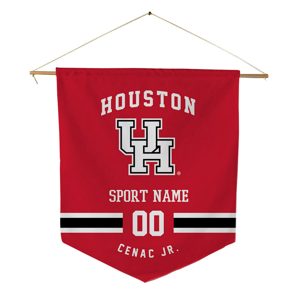 Houston - NCAA Men's Basketball : Chris Cenac Jr. - Pennant - 18" x 21"-0
