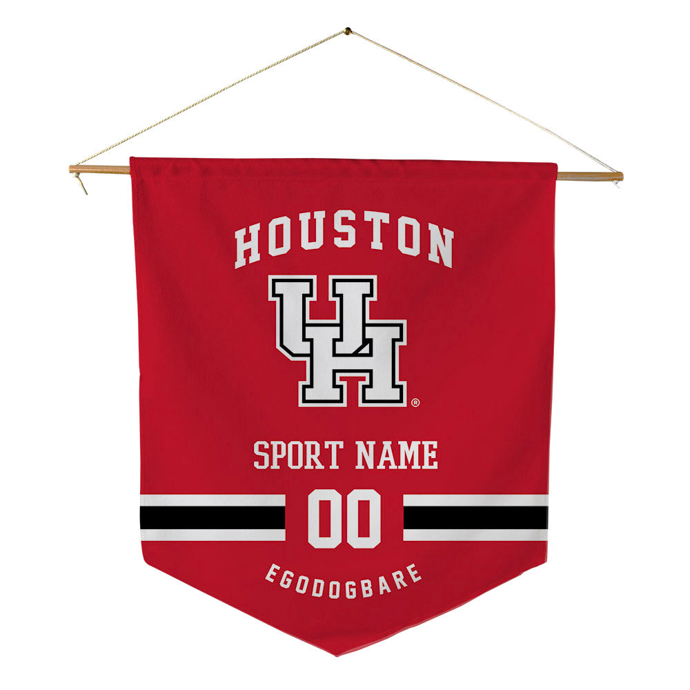 Houston - NCAA Football : Ejiro Egodogbare - Pennant - 18" x 21"-0