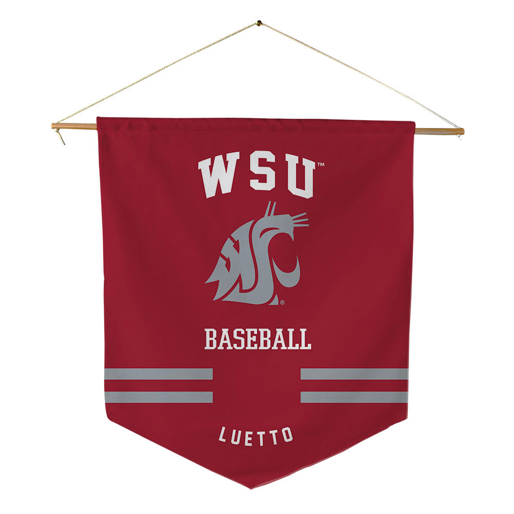 WSU - NCAA Baseball : Conner Luetto - Pennant - 18" x 21"-0