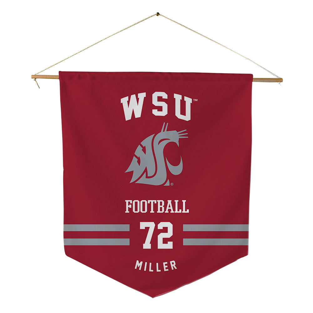 WSU - NCAA Football : Gabe Miller - Pennant - 18" x 21"-0