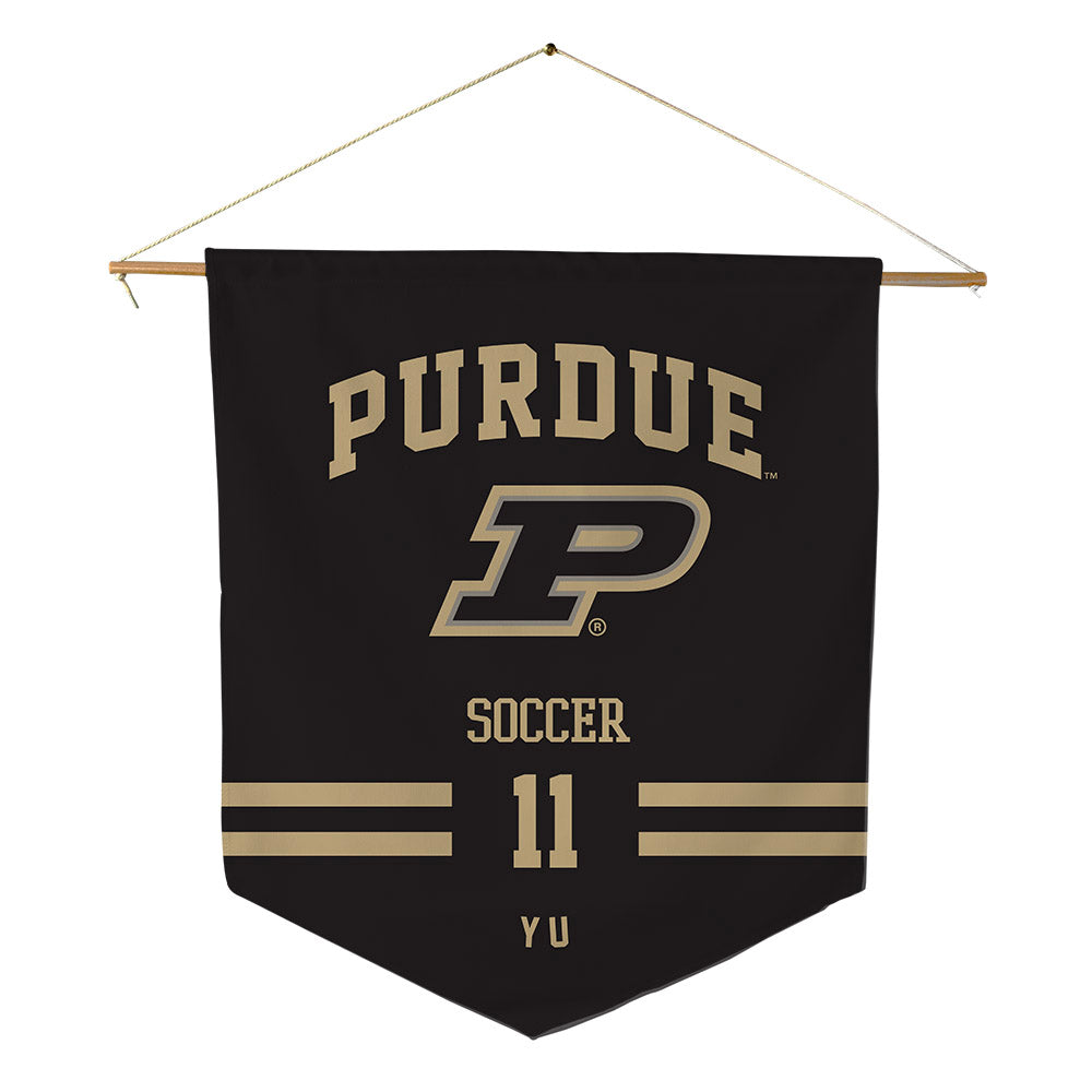 Purdue - NCAA Women's Soccer : Cherry Yu - Pennant - 18" x 21"-0