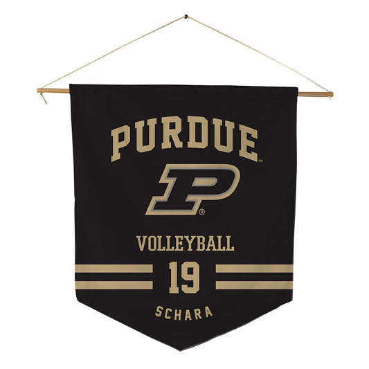 Purdue - NCAA Women's Volleyball : Elle Schara - Pennant - 18" x 21"-0