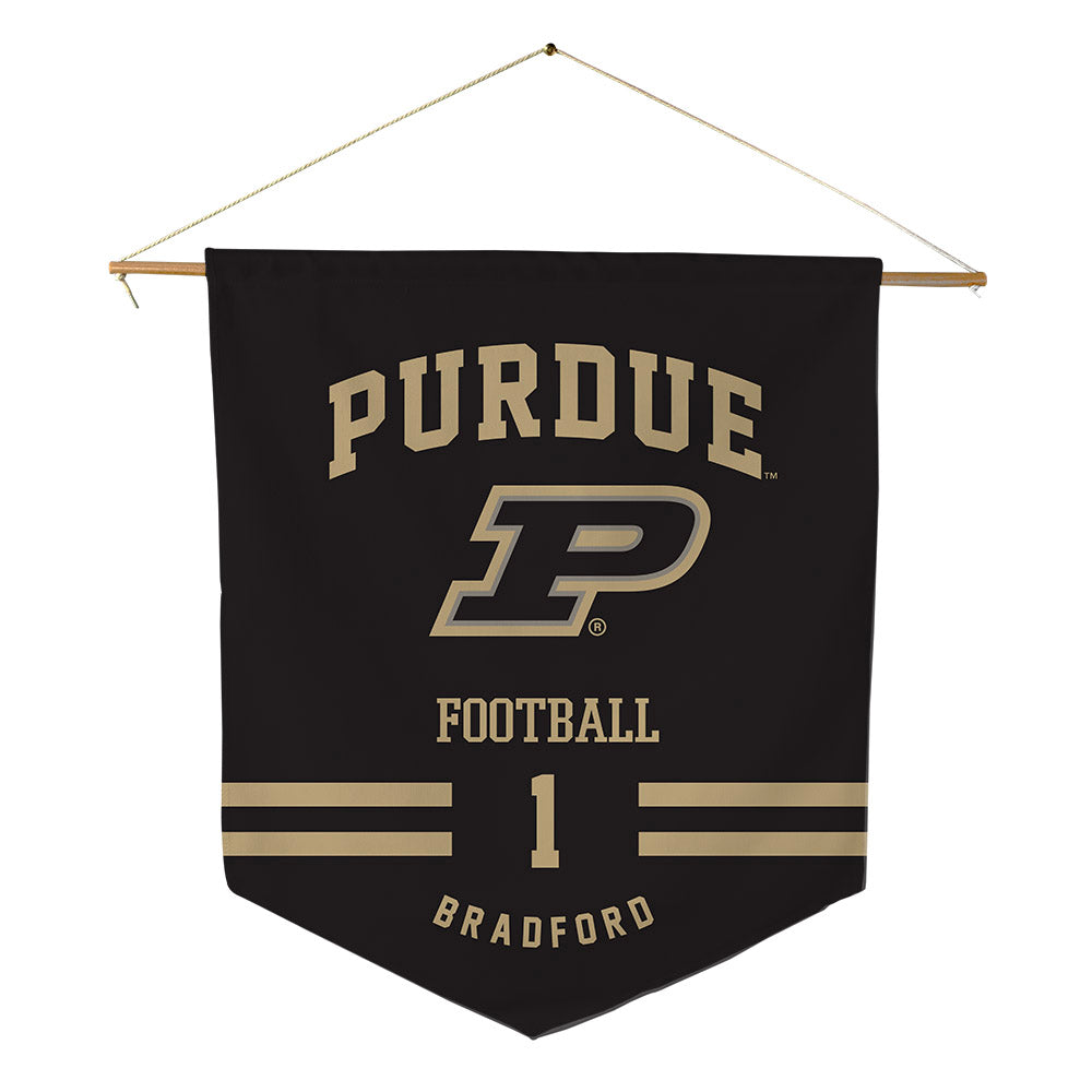 Purdue - NCAA Football : Smiley Bradford - Pennant - 18" x 21"-0