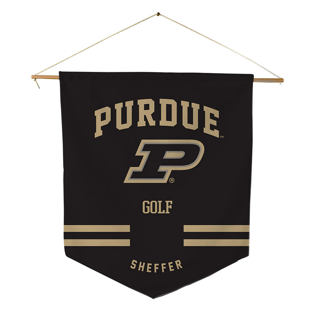 Purdue - NCAA Men's Golf : Micah Sheffer - Pennant - 18" x 21"-0