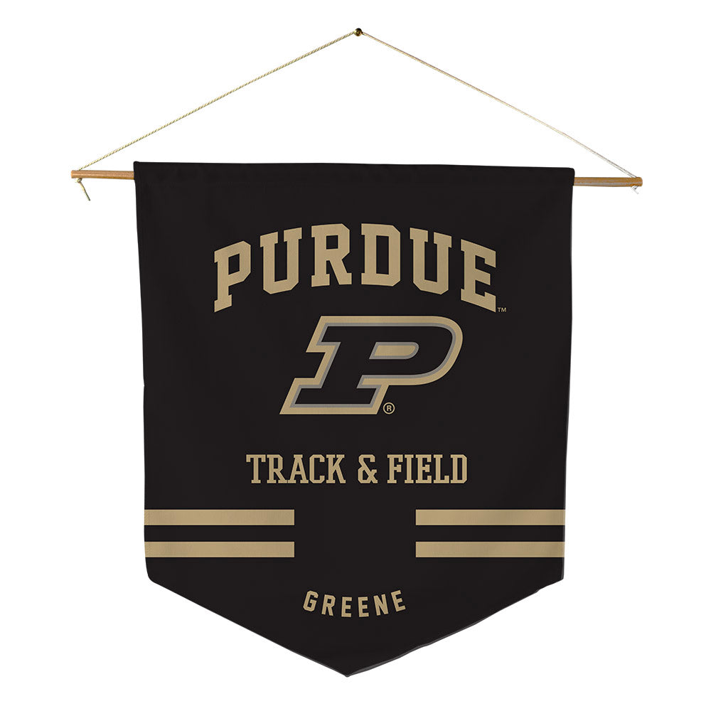 Purdue - NCAA Men's Track & Field : Zyan Greene - Pennant - 18" x 21"-0